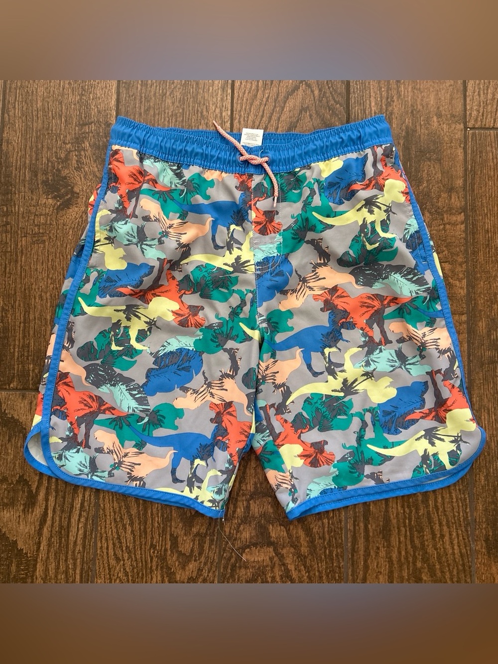 Wonder Nation Blue Mesh-Lined Swim Trunks